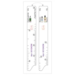 Линейка барная «Maxximo Сильвер» 0,5, 1 л, «Инглиш парк» 0,5, 1 л  пластик ,L=28,B=2см белый