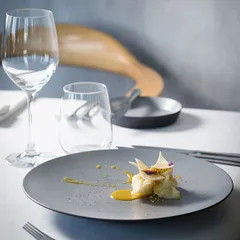 Тарелка «Экинокс» мелкая керамика D=26,H=3см черный, изображение 3