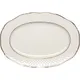 Блюдо «Афродита» овальное фарфор ,H=15,L=240,B=165мм белый,золотой, Длина (мм): 240, Ширина (мм): 165