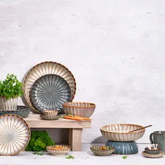 Салатник «Астера» керамика D=217,H=47мм бежев.,перламутр., изображение 4