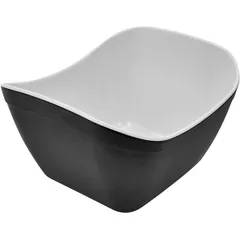 Gastronorm container (1/6) plastic 1l ,H=11.2,L=17.6,B=16.2cm black,white