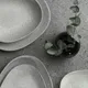 Тарелка «Гэлэкси» ассиметричная фарфор D=30,H=3см свет.-сер., Цвет: Светло-серый, Диаметр (мм): 300, изображение 4