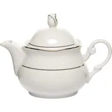 Чайник заварочный «Афродита» фарфор 400мл D=17,H=13см белый,золотой