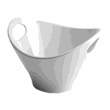 Салатник пластик 2,84л ,L=29,B=28см белый