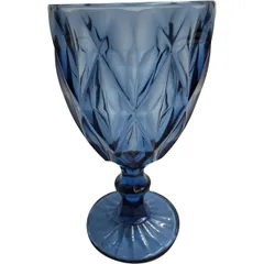 Wine glass glass 310ml D=86,H=163mm blue