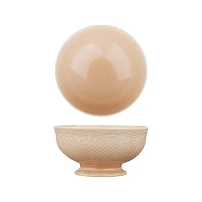 Салатник,серия "Aristocrat-Peach Tea фарфор D=12,L=30см