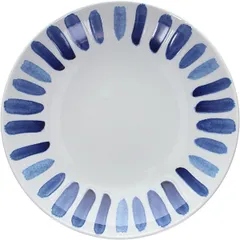 Deep plate “Panarea”  porcelain  1.1 l  D=26, H=5 cm  white, blue