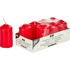 Candles[8pcs] paraffin D=50,H=86,L=200,B=102mm red