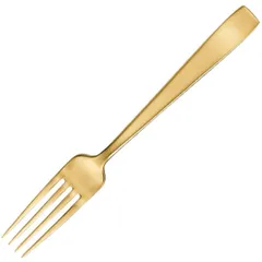 Table fork “Flat” stainless steel ,L=20.4cm gold