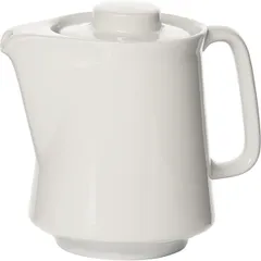 Кофейник «Кашуб-хел» с крышкой фарфор 0,6л D=85,H=130,L=150,B=90мм белый