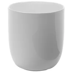 Tea glass “Base”  porcelain  350 ml  D=8, H=9 cm  white, gloss.