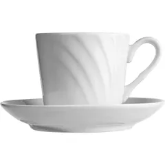 Tea pair “Dove” porcelain 220ml white