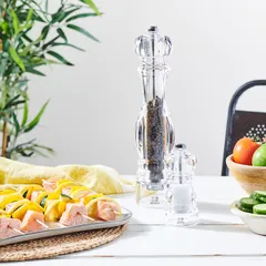Мельница для перца «Нэнси» металлический механизм акрил D=6,H=22см прозр.,металлич., изображение 2