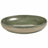 Блюдо «Серфис» глубокое керамика D=320,H=55мм зелен.