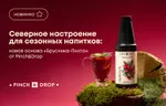 Северное настроение для сезонных напитков: новая основа «Брусника-Пихта» от Pinch&Drop