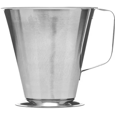 Стакан мерный с ручкой сталь нерж. 1,5л D=18,5,H=16,5см серебрист., изображение 2