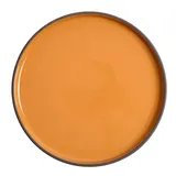 Тарелка «Блисс» с бортом фарфор D=270,H=22мм оранжев.