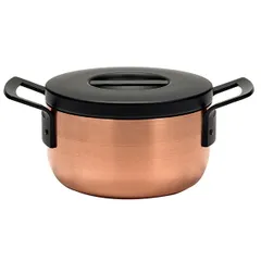 Pan with lid aluminum, stainless steel 3.25l D=21,H=13cm copper,black