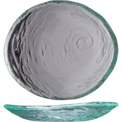 Salad bowl "Scape glass" oval  glass , L=12.5, B=11cm  clear.