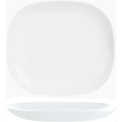 Блюдо «Эволюшнс Уайт» прямоугольное стекло ,L=21,5,B=19см белый, Длина (мм): 215