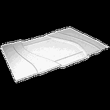 Блюдо сервировочное стекло ,H=3,L=50см прозр.