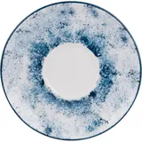 Блюдце «Аида» с декором фарфор D=16см белый,синий