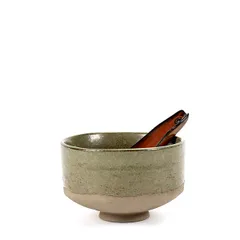 Салатник «Мерси» №1 керамика D=9см зелен., изображение 2