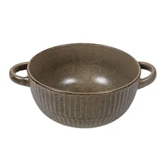 Чашка бульонная «Ритм Терракота» керамика 0,6л D=14,H=7см терракот