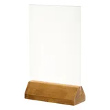 Подставка наст. д/меню А5 дерев.основ. пластик,дерево ,H=22,L=15,5см