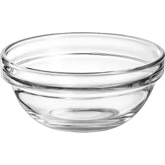 Caviar maker "Empileable" glass 205ml D=10,H=5cm clear.