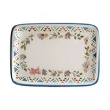 Блюдо сервировочное «Спринг» прямоугольное фарфор ,L=23,B=16см белый,разноцветн.