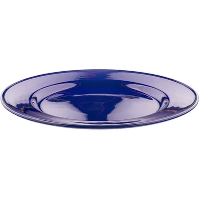 Блюдо «Карнавал Сапфир» круглое подстановочное фарфор D=30см синий, изображение 2
