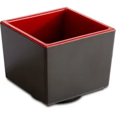 Bento box “Asia Plus” plastic 160ml ,H=65,L=75,B=75mm red,black