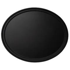 Rubberized oval tray  fiberglass , L=68.5, B=56cm  black