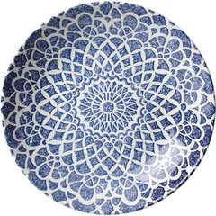 Salad bowl “Ink”  porcelain  1,202 l  D=252, H=35mm  blue, white