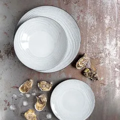 Тарелка «Свелл» для хлеба керамика D=16см белый, изображение 3