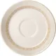 Блюдце «Антуанетт» фарфор D=15/5,H=2см белый,олив.