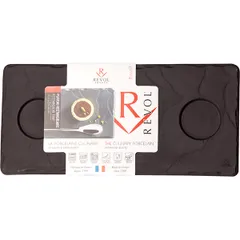 Блюдо для подачи «Базальт» керамика D=40,L=250,B=117мм черный,матовый, изображение 3