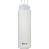 Емкость для соусов с тремя носиками пластик 0,69л D=7,H=26см прозр.