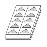 Форма для выпечки «Треугольник» полистирол