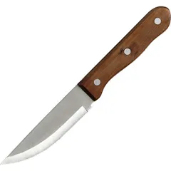 Steak knife steel,wood ,L=25cm