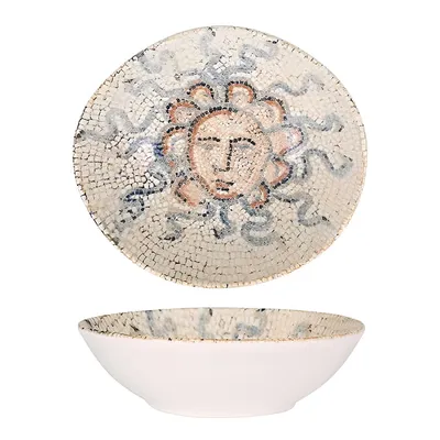 Салатник «Месопотамия» фарфор 470мл D=180,H=55мм бежев.