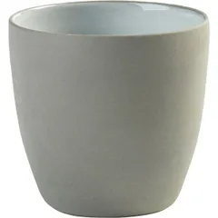 Glass for hot drinks “Dask” ceramics 225ml D=78,H=75mm white,gray