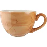 Чашка чайная «Паприка» фарфор 185мл D=82,H=60,L=115мм оранжев.,бежев.