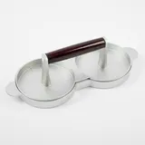 Пресс для гамбургеров двойной с антипригарным покрытием алюмин. D=120,H=85,L=240,B=115мм металлич.