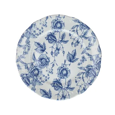 Тарелка «В.Виена Роузес» фарфор D=310,H=27мм белый,синий