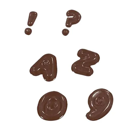 Форма для шоколада «Английский алфавит» полиэтилен ,L=24,B=18,5см, изображение 2
