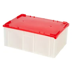 Ящик для продуктов сплошной (от -30 до +60°C) полиэтилен 46л ,H=25,L=60,B=40см белый