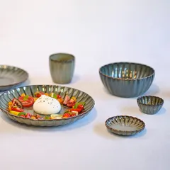 Салатник «Астера» керамика 0,8л D=166,H=65мм серый,серо-голуб., изображение 4