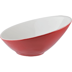 Salad bowl “Firenza red”  porcelain  0.6 l  D=215, H=90mm  red, white